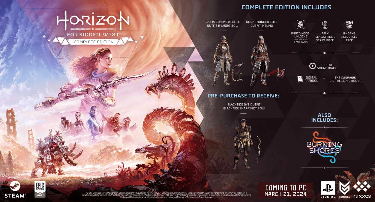 Horizon Forbidden West Complete Edition DLC ITA