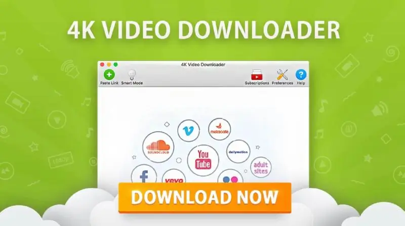 4k video downloader Un programma popolare e affidabile che consente agli utenti di scaricare video in una varietà di codec e risoluzioni